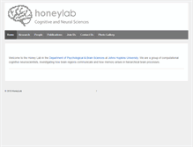 Tablet Screenshot of honeylab.org